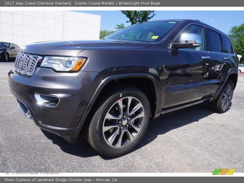 Granite Crystal Metallic / Brown/Light Frost Beige 2017 Jeep Grand Cherokee Overland