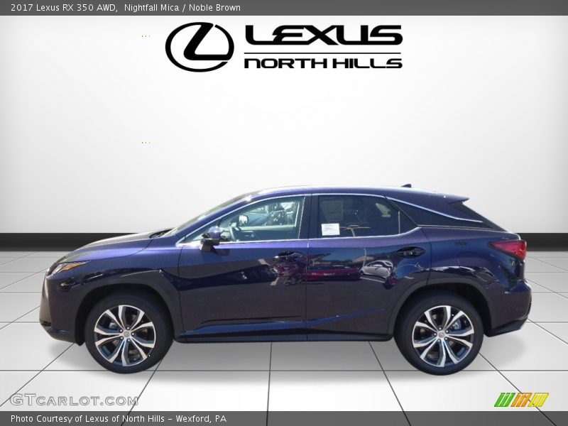 Nightfall Mica / Noble Brown 2017 Lexus RX 350 AWD