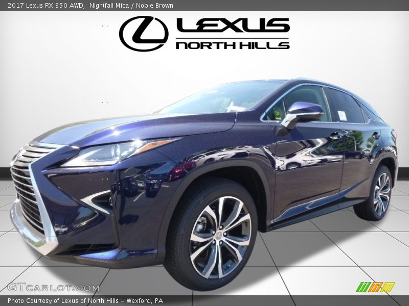 Nightfall Mica / Noble Brown 2017 Lexus RX 350 AWD