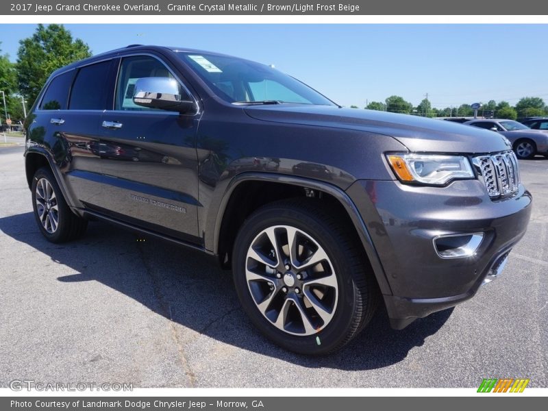 Granite Crystal Metallic / Brown/Light Frost Beige 2017 Jeep Grand Cherokee Overland