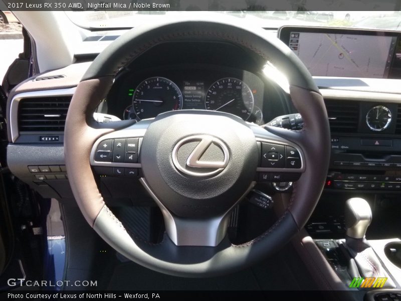 Nightfall Mica / Noble Brown 2017 Lexus RX 350 AWD