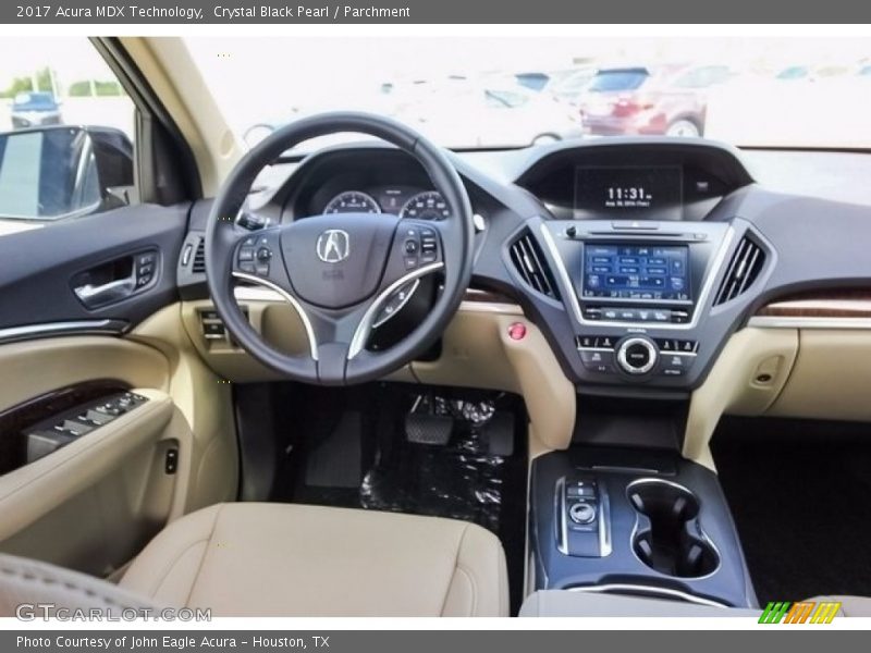 Crystal Black Pearl / Parchment 2017 Acura MDX Technology