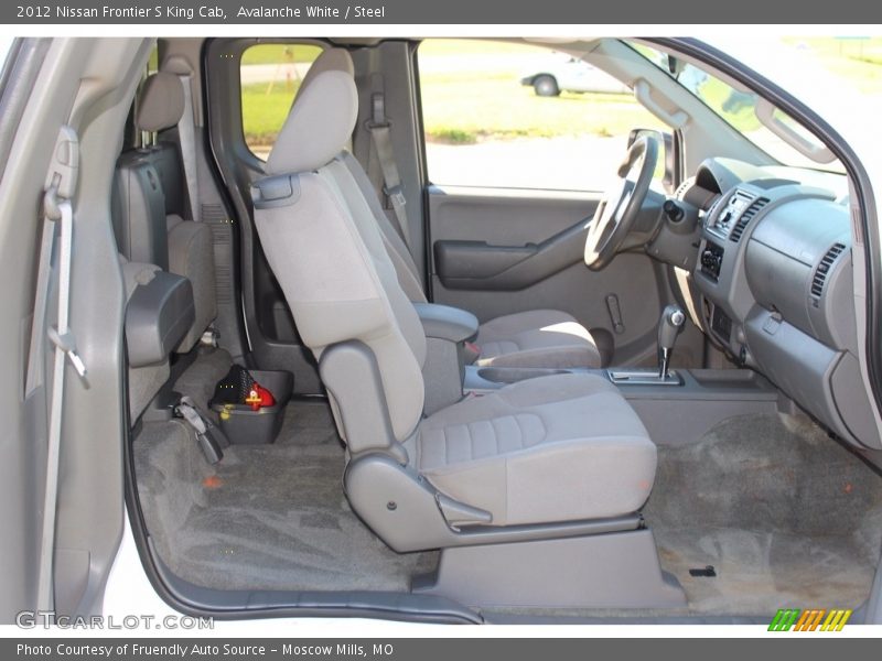 Avalanche White / Steel 2012 Nissan Frontier S King Cab