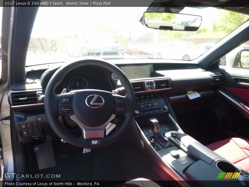 Atomic Silver / Rioja Red 2017 Lexus IS 300 AWD F Sport