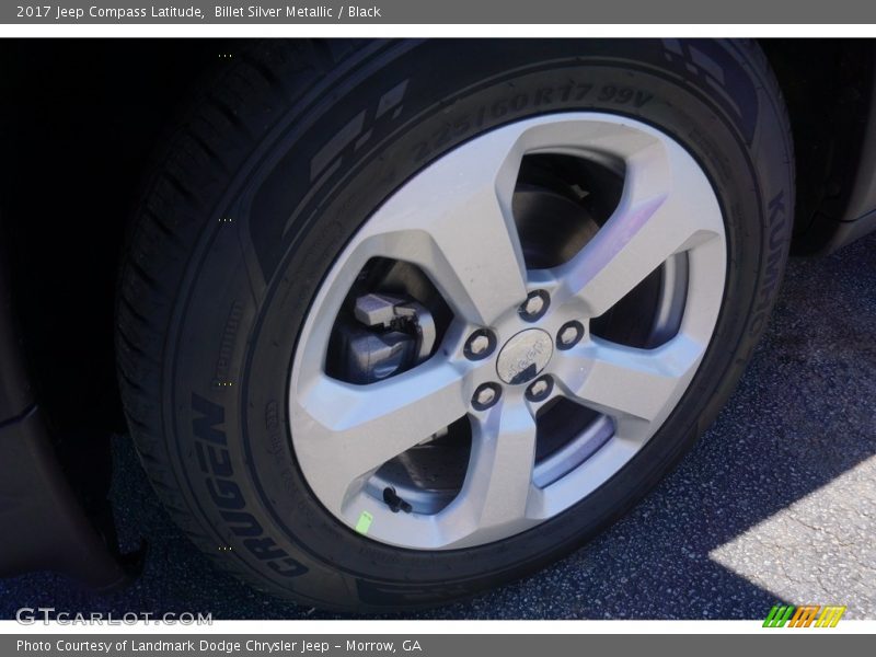 Billet Silver Metallic / Black 2017 Jeep Compass Latitude