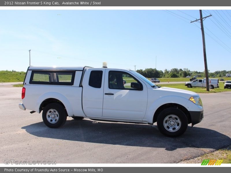 Avalanche White / Steel 2012 Nissan Frontier S King Cab