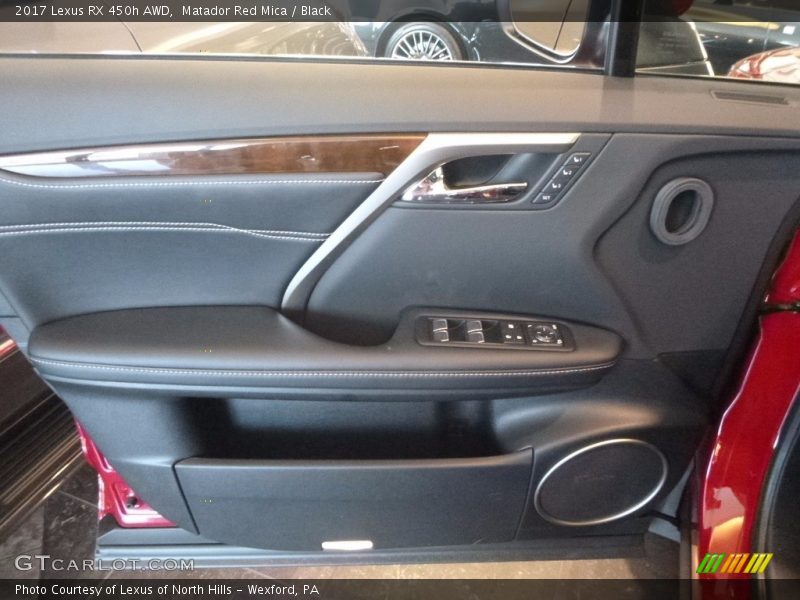 Matador Red Mica / Black 2017 Lexus RX 450h AWD