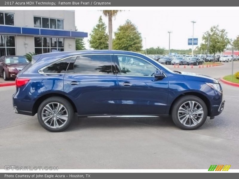 Fathom Blue Pearl / Graystone 2017 Acura MDX Technology