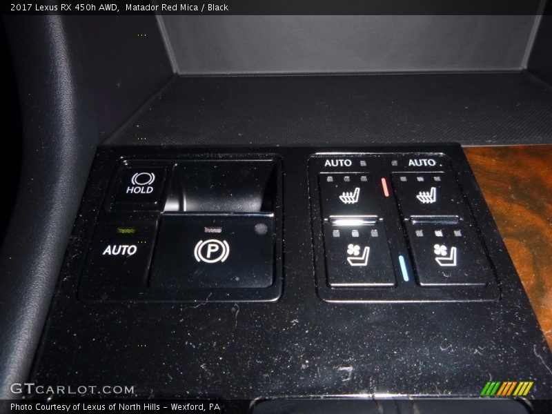 Matador Red Mica / Black 2017 Lexus RX 450h AWD