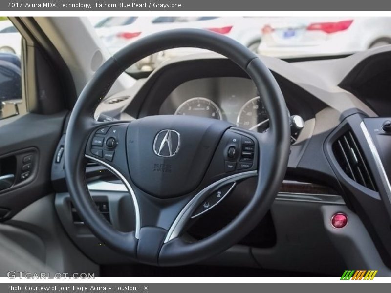 Fathom Blue Pearl / Graystone 2017 Acura MDX Technology