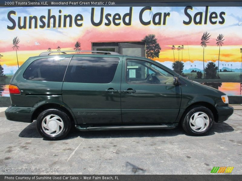 Woodland Pearl Green Metallic / Oak 2000 Toyota Sienna XLE