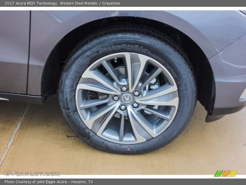 Modern Steel Metallic / Graystone 2017 Acura MDX Technology