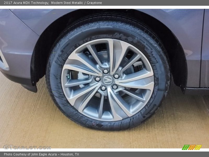 Modern Steel Metallic / Graystone 2017 Acura MDX Technology