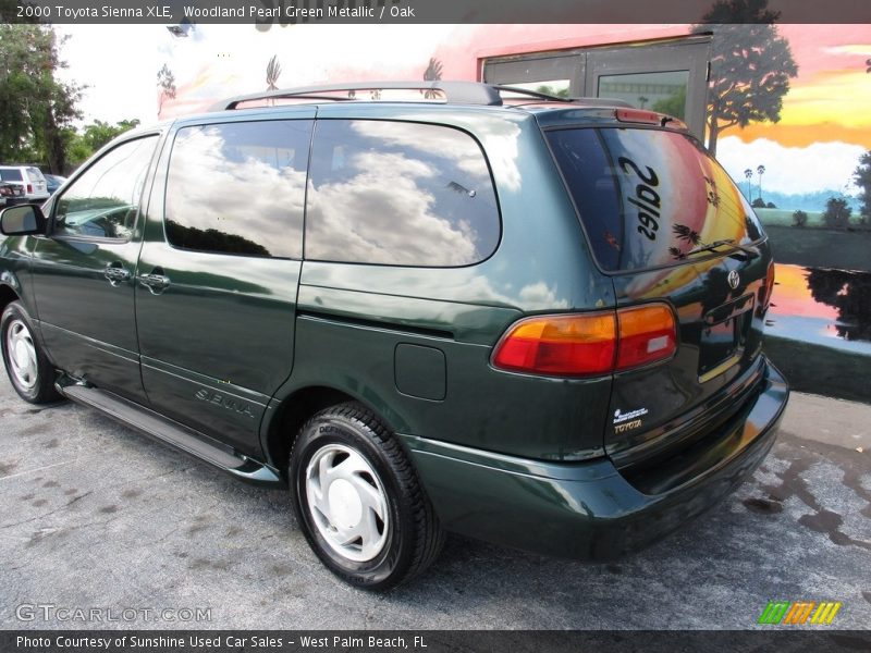 Woodland Pearl Green Metallic / Oak 2000 Toyota Sienna XLE