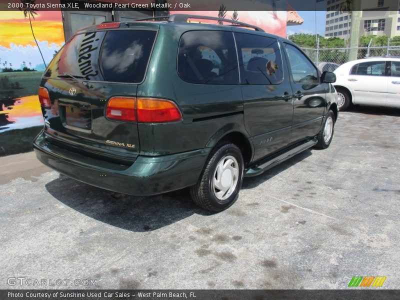 Woodland Pearl Green Metallic / Oak 2000 Toyota Sienna XLE