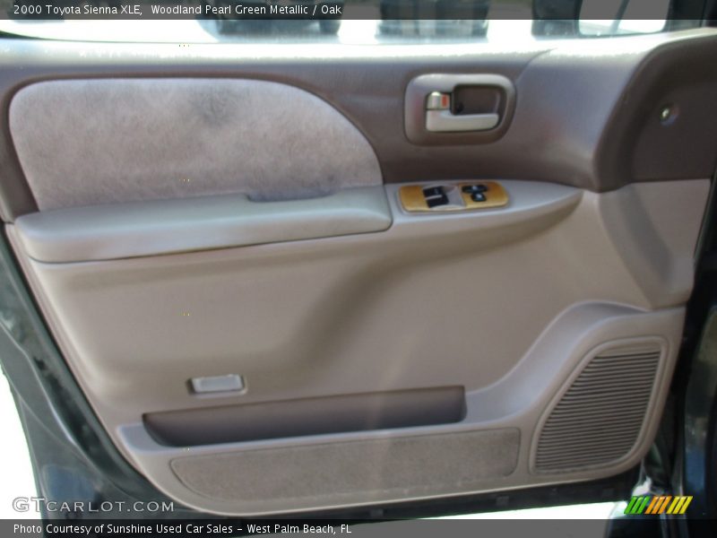 Woodland Pearl Green Metallic / Oak 2000 Toyota Sienna XLE