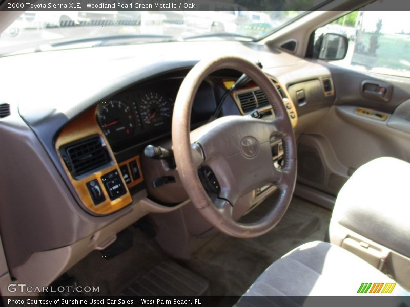 Woodland Pearl Green Metallic / Oak 2000 Toyota Sienna XLE