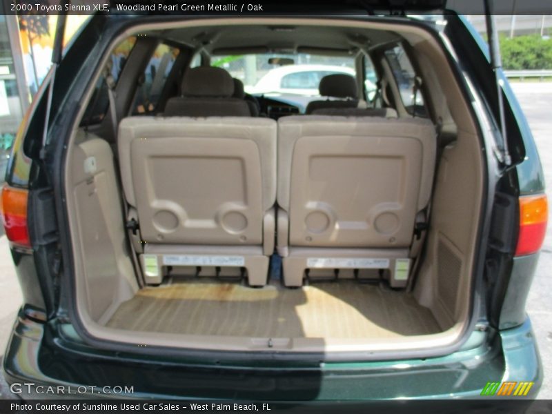 Woodland Pearl Green Metallic / Oak 2000 Toyota Sienna XLE