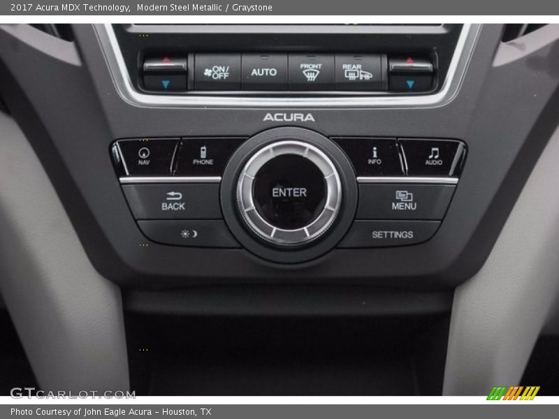 Modern Steel Metallic / Graystone 2017 Acura MDX Technology