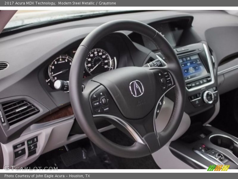 Modern Steel Metallic / Graystone 2017 Acura MDX Technology