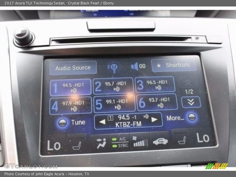 Crystal Black Pearl / Ebony 2017 Acura TLX Technology Sedan