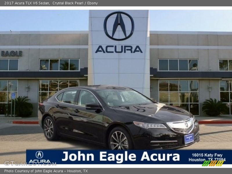 Crystal Black Pearl / Ebony 2017 Acura TLX V6 Sedan