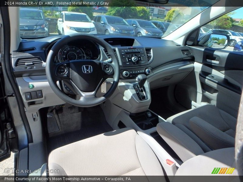 Polished Metal Metallic / Gray 2014 Honda CR-V EX AWD