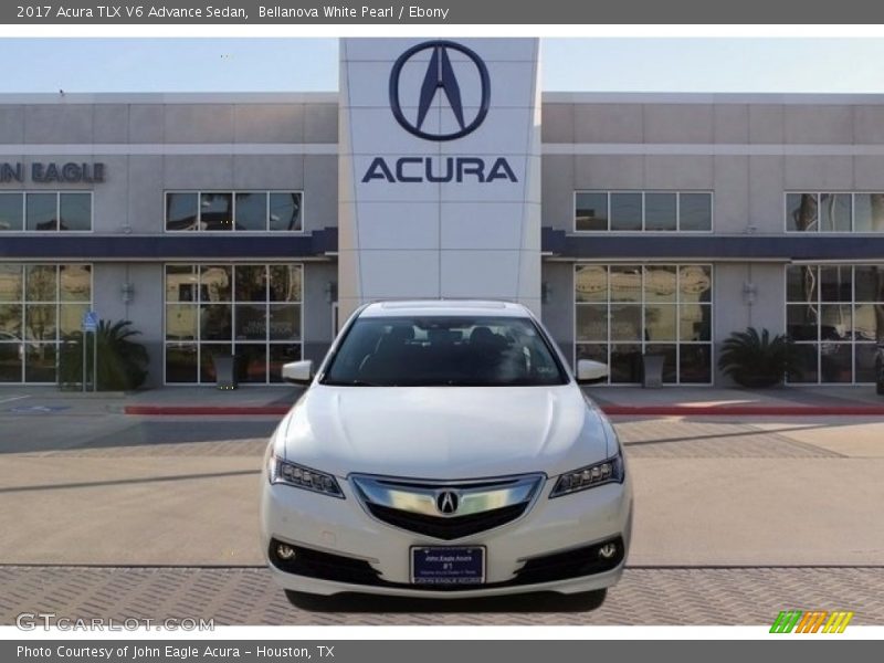 Bellanova White Pearl / Ebony 2017 Acura TLX V6 Advance Sedan