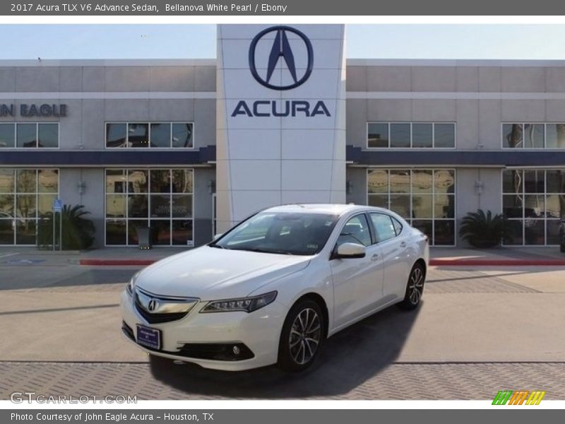 Bellanova White Pearl / Ebony 2017 Acura TLX V6 Advance Sedan