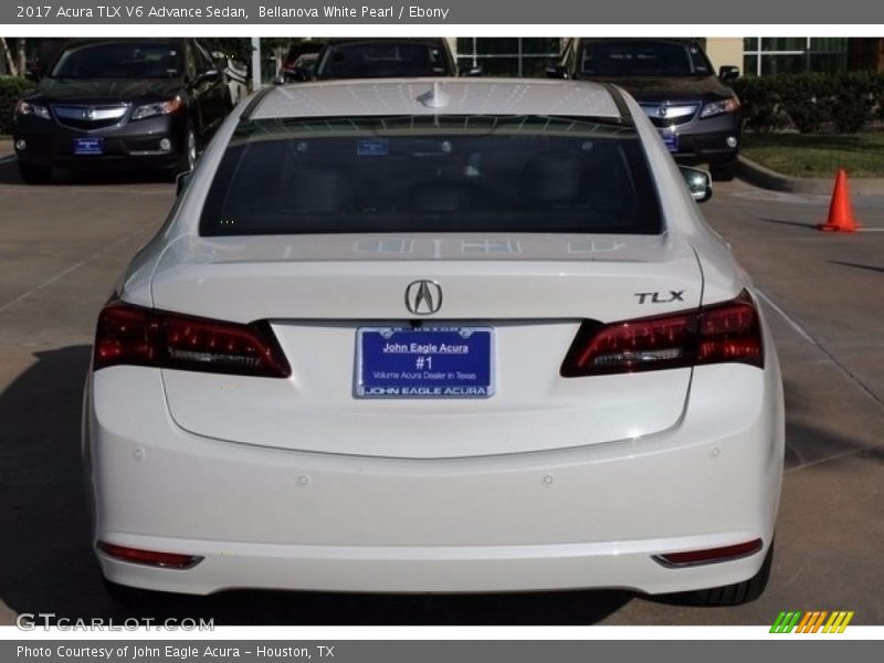 Bellanova White Pearl / Ebony 2017 Acura TLX V6 Advance Sedan
