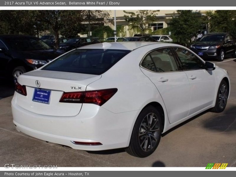 Bellanova White Pearl / Ebony 2017 Acura TLX V6 Advance Sedan
