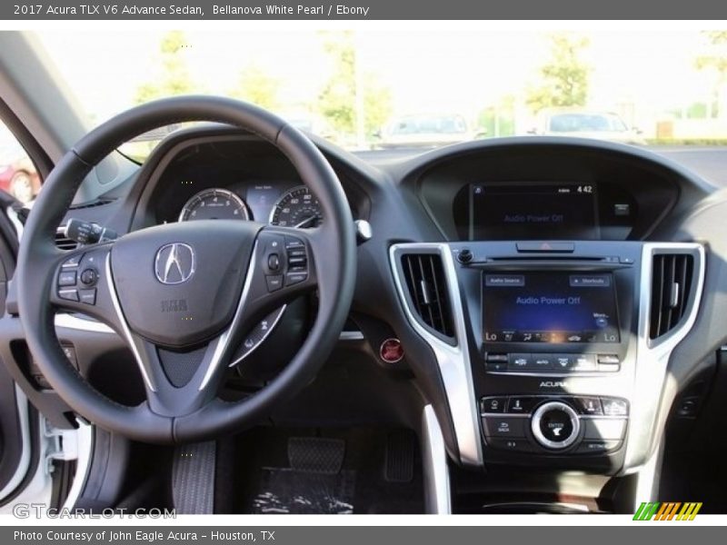 Bellanova White Pearl / Ebony 2017 Acura TLX V6 Advance Sedan