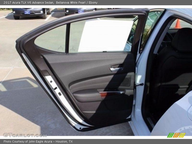 Bellanova White Pearl / Ebony 2017 Acura TLX V6 Advance Sedan