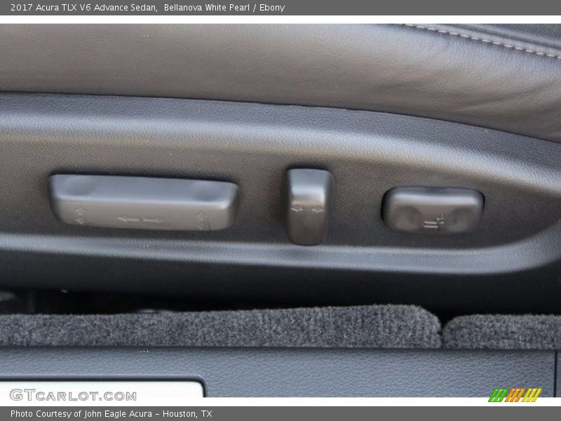 Bellanova White Pearl / Ebony 2017 Acura TLX V6 Advance Sedan