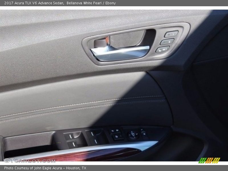 Bellanova White Pearl / Ebony 2017 Acura TLX V6 Advance Sedan