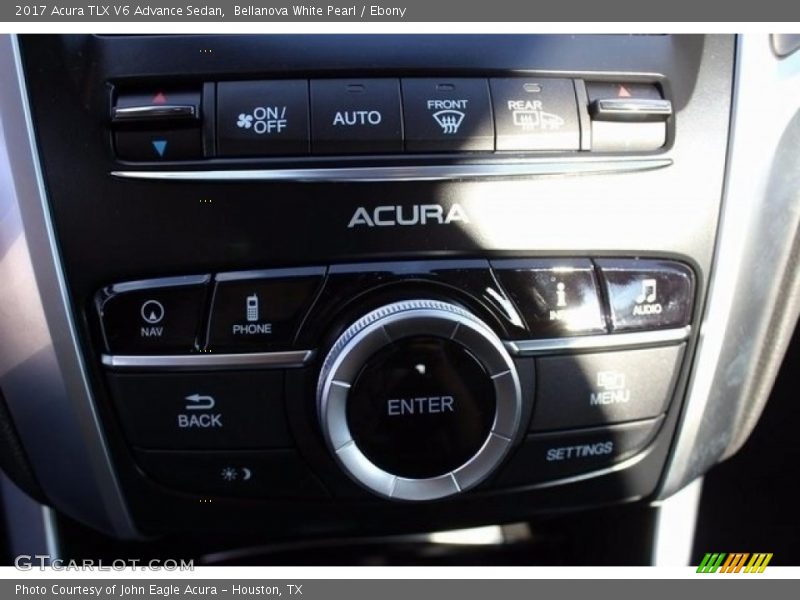 Bellanova White Pearl / Ebony 2017 Acura TLX V6 Advance Sedan