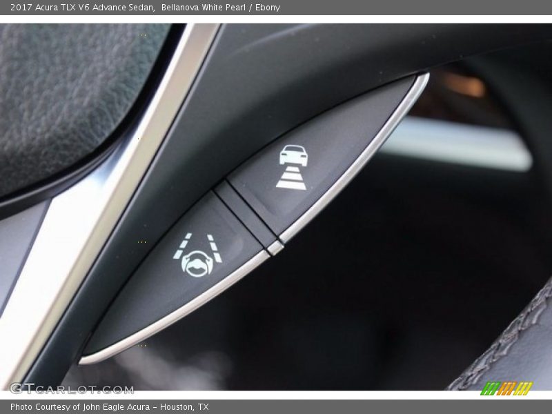 Bellanova White Pearl / Ebony 2017 Acura TLX V6 Advance Sedan