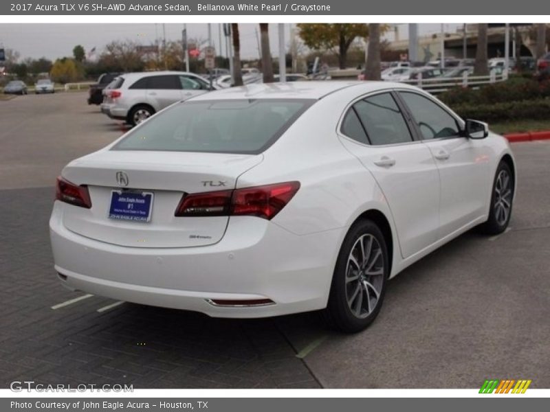 Bellanova White Pearl / Graystone 2017 Acura TLX V6 SH-AWD Advance Sedan