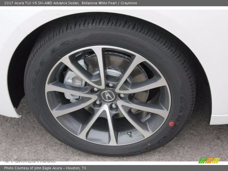 Bellanova White Pearl / Graystone 2017 Acura TLX V6 SH-AWD Advance Sedan