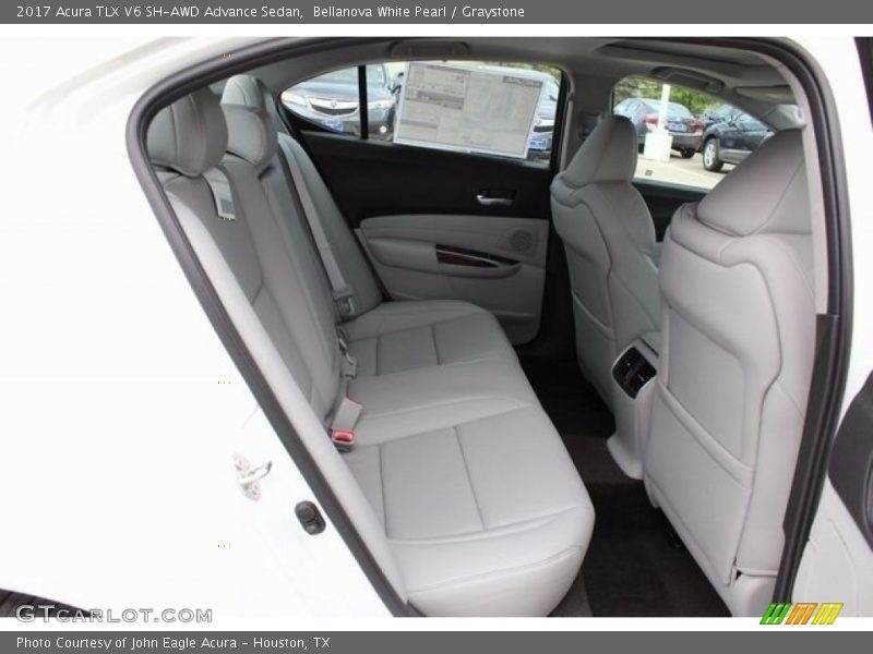 Bellanova White Pearl / Graystone 2017 Acura TLX V6 SH-AWD Advance Sedan