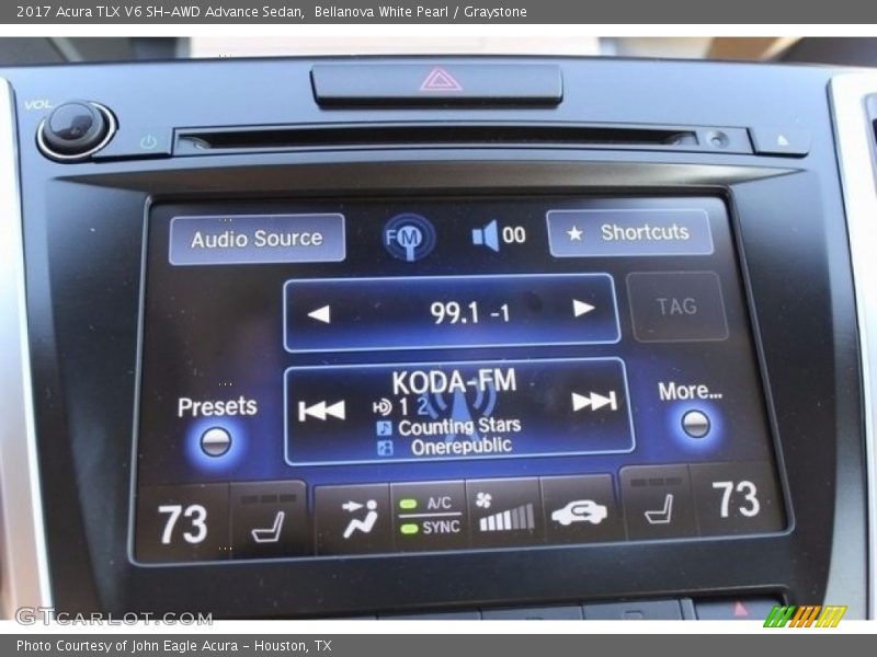 Bellanova White Pearl / Graystone 2017 Acura TLX V6 SH-AWD Advance Sedan