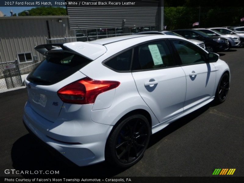 Frozen White / Charcoal Black Recaro Leather 2017 Ford Focus RS Hatch