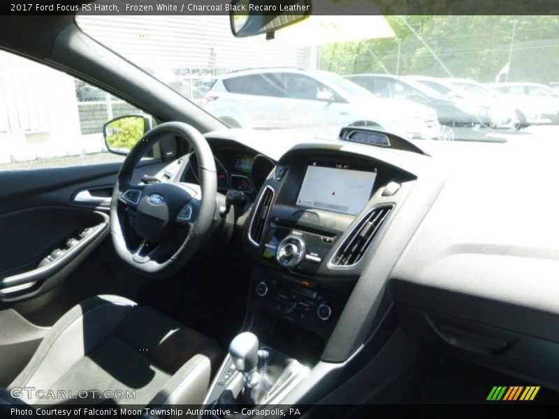Frozen White / Charcoal Black Recaro Leather 2017 Ford Focus RS Hatch