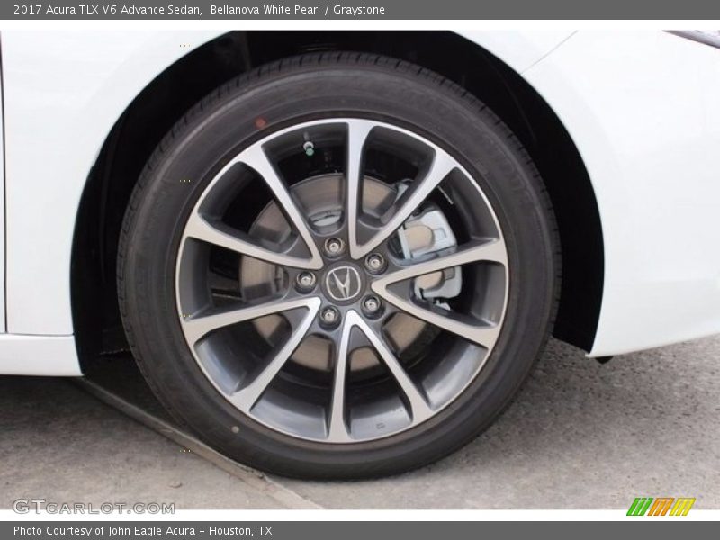 Bellanova White Pearl / Graystone 2017 Acura TLX V6 Advance Sedan