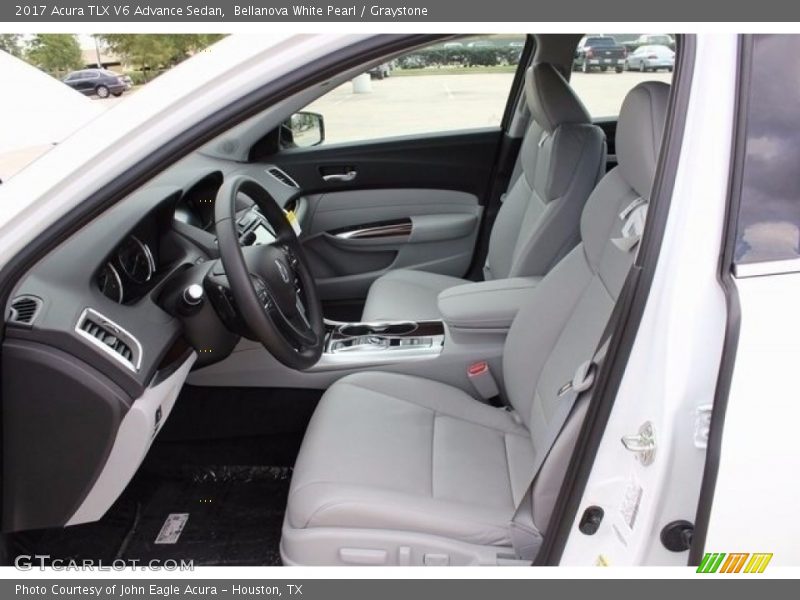 Bellanova White Pearl / Graystone 2017 Acura TLX V6 Advance Sedan