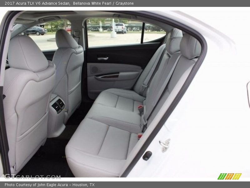 Bellanova White Pearl / Graystone 2017 Acura TLX V6 Advance Sedan