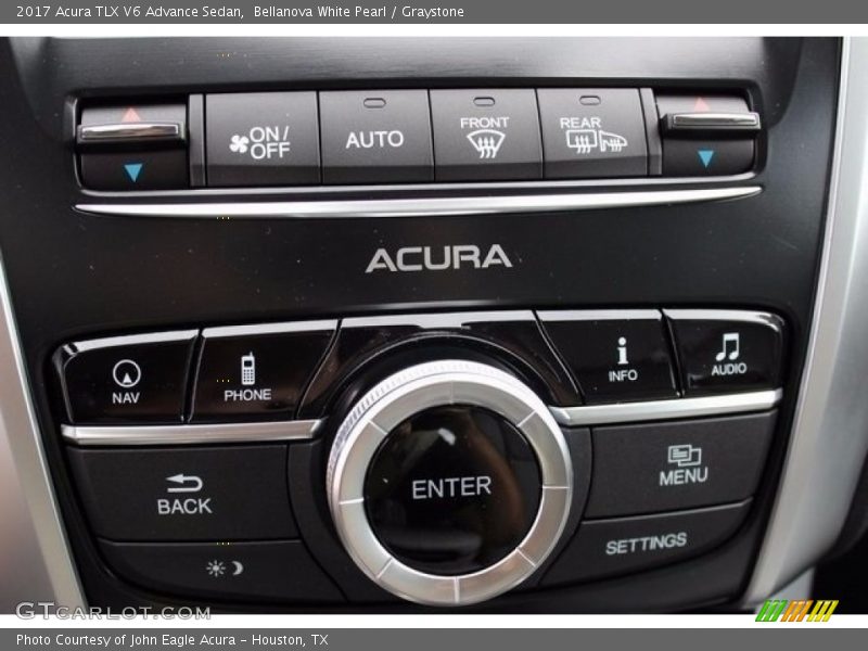 Bellanova White Pearl / Graystone 2017 Acura TLX V6 Advance Sedan