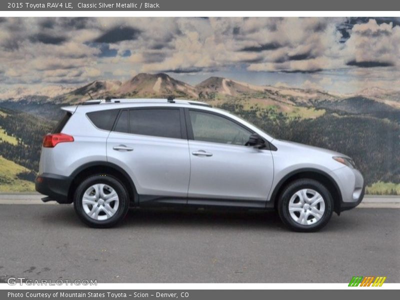 Classic Silver Metallic / Black 2015 Toyota RAV4 LE