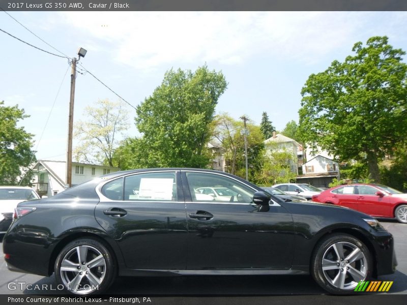 Caviar / Black 2017 Lexus GS 350 AWD