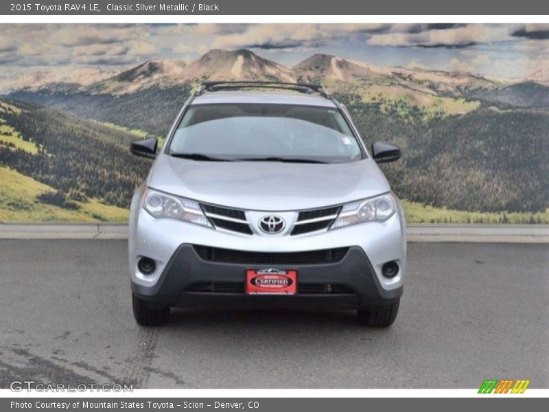 Classic Silver Metallic / Black 2015 Toyota RAV4 LE
